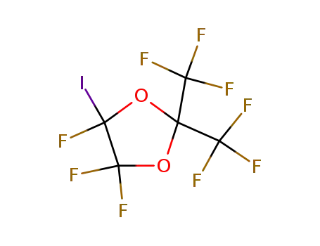 Molecular Structure of 137635-04-2 (1,3-Dioxolane, 4,4,5-trifluoro-5-iodo-2,2-bis(trifluoromethyl)-)