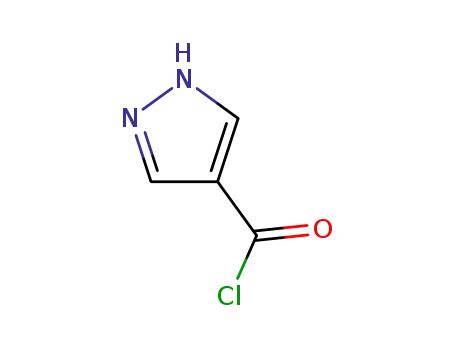 Molecular Structure of 103286-53-9 (1H-Pyrazole-4-carbonyl chloride)