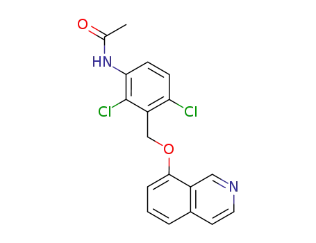 8-(3-acetamido-2,6-dichlorobenzyloxy)isoquinoline