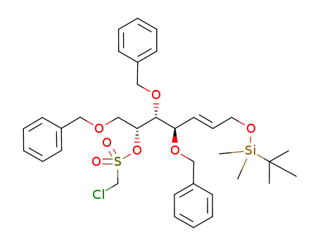 (4R,5S,6R)-1-tert-butyldimethylsilyloxy-6-[(chloromethylsulfonyl)-oxy]-4,5,7-tribenzyloxy-2(E)-heptene