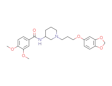 (+/-)-3,4-dimethoxy-N-{1-[3-(3,4-methylenedioxyphenoxy)propyl]-3-piperidyl}benzamide