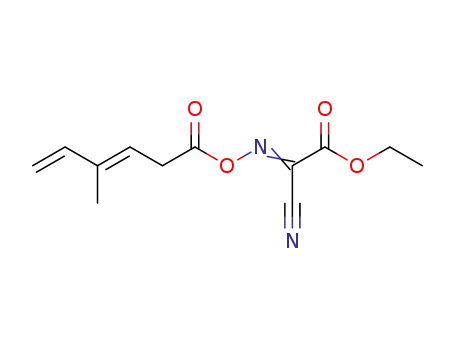 cyano-(1-oxo-4-methylhexa-3(E),5-dienyloxyimino)acetic acid ethyl ester