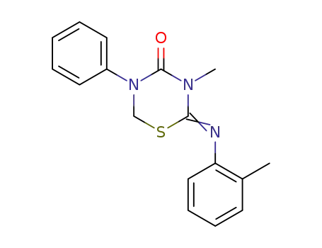 3-methyl-5-phenyl-2-o-tolylimino-[1,3,5]thiadiazinan-4-one