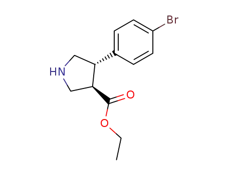 rac-(trans-3,4)-4-(4-bromophenyl)pyrrolidine-3-carboxylic acid ethyl ester