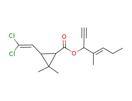 1-ethynyl-2-methyl-2-pentenyl 3-(2,2-dichloroethenyl)-2,2-dimethylcyclopropanecarboxylate