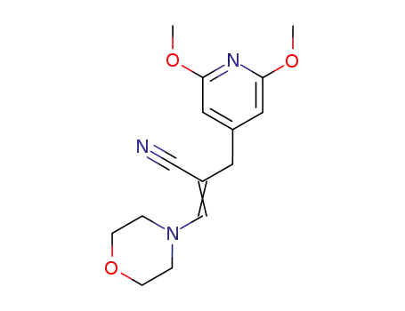 2-(2,6-dimethoxy-pyridin-4-ylmethyl)-3-morpholin-4-yl-acrylonitrile