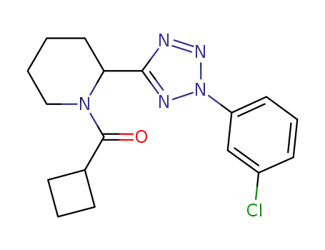 cyclobutyl-{2-[2-(3-chloro-phenyl)-2H-tetrazol-5-yl]-piperidin-1-yl}-methanone