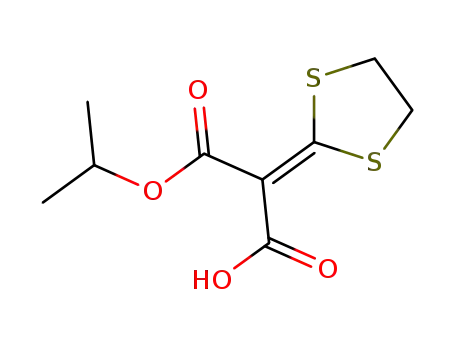 2-(1,3-dithiolan-2-ylidene)-3-isopropoxy-3-oxopropionic acid