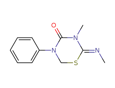 2-Methylimino-3-methyl-5-phenyl-tetrahydro-1,3,5-thiadiazin-4-one
