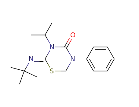 2-t-butylimino-3-isopropyl-5-p-tolyltetrahydro-1,3,5-thiadiazin-4-one