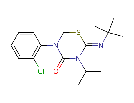 2-t-butylimino-3-isopropyl-5-(o-chlorophenyl)-tetrahydro-1,3,5-thiadiazin-4-one