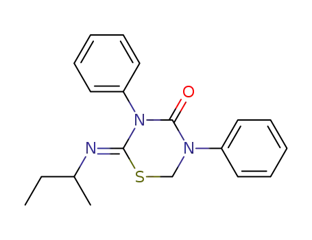 2-s-Butylimino-3,5-diphenyl-tetrahydro-1,3,5-thiadiazin-4-one