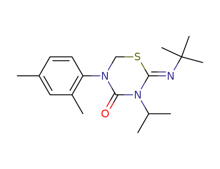 2-t-butylimino-3-isopropyl-5-(2,4-dimethylphenyl)-tetrahydro-1,3,5-thiadiazin-4-one