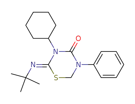 2-t-Butylimino-3-cyclohexyl-5-phenyl-tetrahydro-1,3,5-thiadiazin-4-one