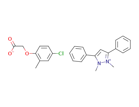 3,5-diphenyl-1,2-dimethylpyrazolium (4-chloro-2-methylphenoxy)acetate
