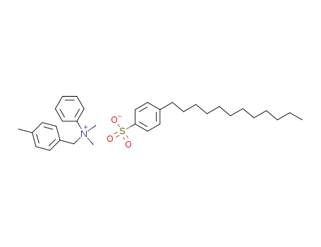 N-(4-methylbenzyl)-N,N-dimethylanilinium 4-dodecylbenzenesulfonate