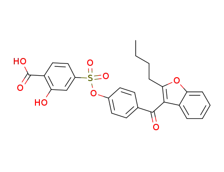 4-[4-(2-Butyl-benzofuran-3-carbonyl)-phenoxysulfonyl]-2-hydroxy-benzoic acid