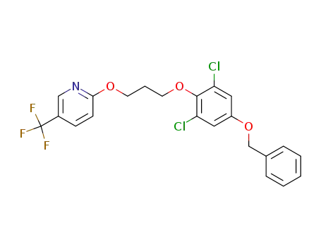 1-benzyloxy-3,5-dichloro-4-[3-(5-trifluoromethylpyridin-2-yloxy)propyloxy]benzene