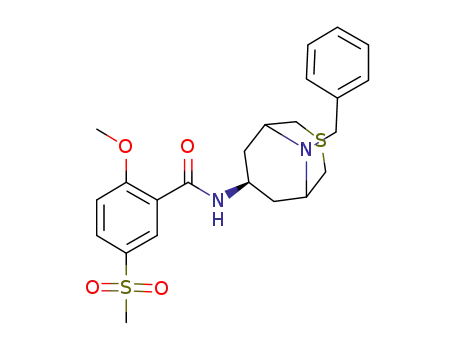 2-methoxy-5-methylsulphonyl-N-[9-benzyl-9-aza-3-thiabicyclo(3,3,1)nonan-7β-yl]benzamide