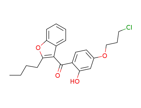 2-n-butyl-3-[4'-(2-hydroxy-3-chloro)propoxybenzoyl]benzofuran