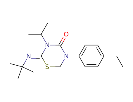 2-t-butylimino-3-isopropyl-5-(p-ethylphenyl)-tetrahydro-1,3,5-thiadiazin-4-one