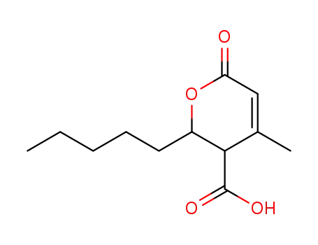 4-methyl-6-oxo-2-pentyl-3,6-dihydro-2H-pyran-3-carboxylic acid