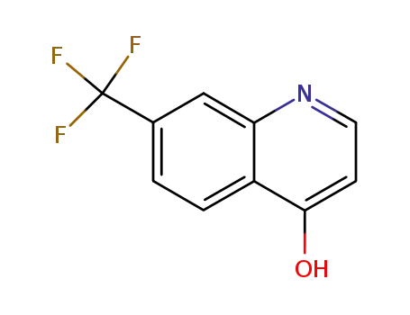 Molecular Structure of 322-97-4 (7-(TRIFLUOROMETHYL)-4-QUINOLINOL)