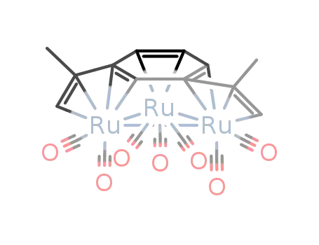 Ru3(CO)7(μ3-η(2):η(2):η(2)-C6H4-(η(2)-CCH3CH2)2-1,3)