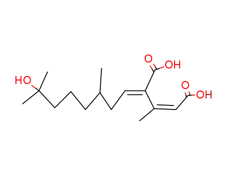(Z)-4-[7-Hydroxy-3,7-dimethyl-oct-(E)-ylidene]-3-methyl-pent-2-enedioic acid