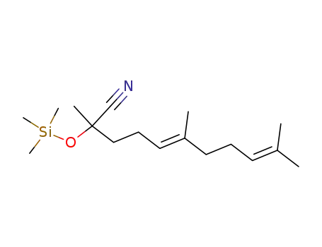 (E)-2,6,10-Trimethyl-2-trimethylsilanyloxy-undeca-5,9-dienenitrile