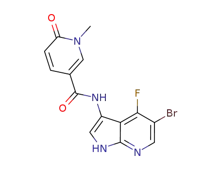 N-(5-bromo-4-fluoro-1H-pyrrolo[2,3-b]pyridin-3-yl)-1-methyl-6-oxo-1,6-dihydropyridine-3-carboxamide