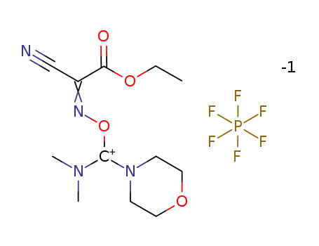 1-[(1-(cyano-2-ethoxy-2-oxoethylidenaminooxy)dimethylamino-morpholino)]-uronium hexafluorophosphate