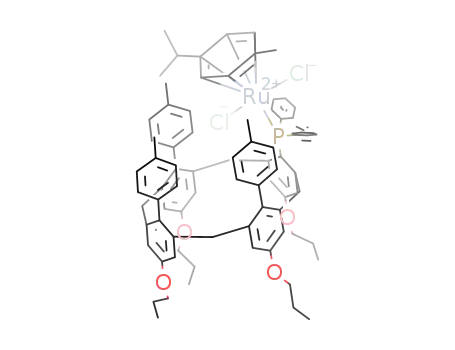 dichlorido-(η6-cymene)-[5-diphenylphosphino-11,17,23-tris(p-tolyl)-25,26,27,28-tetrapropoxycalix[4]arene]ruthenium(II)