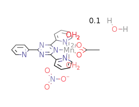 [Mn(acetato)(H2O)3(2,4,6-tris(2-pyridyl)-1,3,5-triazine)](NO3)*0.1H2O