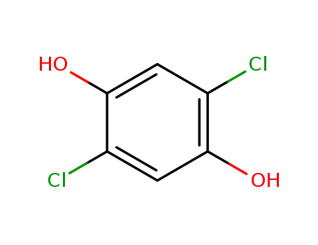 Molecular Structure of 824-69-1 (2,5-DICHLOROHYDROQUINONE)
