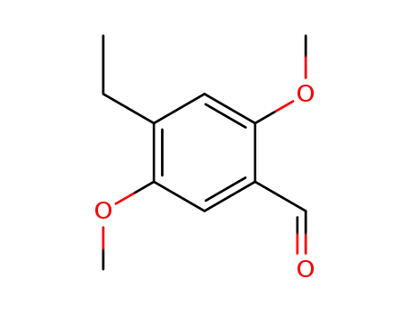 Molecular Structure of 50505-61-8 (2,5-DIMETHOXY-4-ETHYLBENZALDEHYDE)