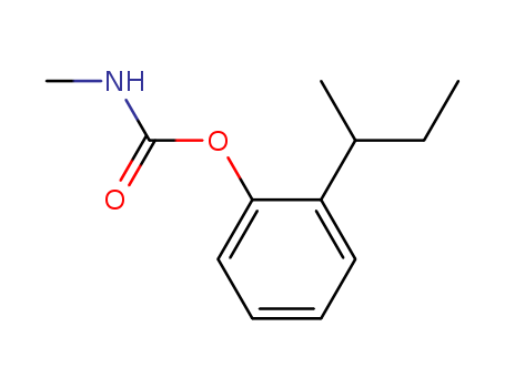 3766-81-2,Fenobucarb,Carbamicacid, methyl-, o-sec-butylphenyl ester (7CI,8CI);Phenol, 2-(1-methylpropyl)-,methylcarbamate (9CI);Phenol, o-sec-butyl-, methylcarbamate (8CI);2-(1-Methylpropyl)phenyl methylcarbamate;2-sec-Butylphenol methylcarbamate;2-sec-Butylphenyl N-methylcarbamate;BASSA;BAY 41637;BPMC;Baktop MC;Barizon;Baycarb;Bipvin;Osbac;Vocktop MC;Zhongdingwei;o-sec-Butylphenyl N-methylcarbamate;