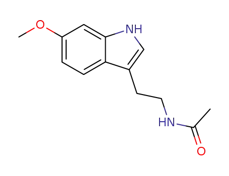 Molecular Structure of 22375-73-1 (N-ACETYL-6-METHOXYTRYPTAMINE)