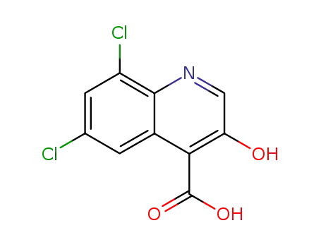6,8-dichloro-3-hydroxy-quinoline-4-carboxylic acid