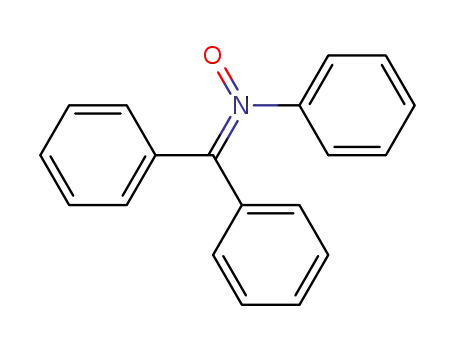 Molecular Structure of 4504-13-6 (N-(diphenylmethylidene)-N-phenylamine oxide)