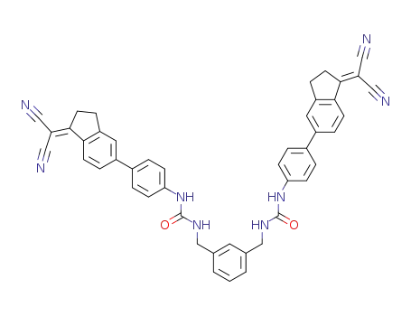 1,3-bis[4-(1-dicyanomethyleneindan-5-yl)phenylureidomethyl]benzene