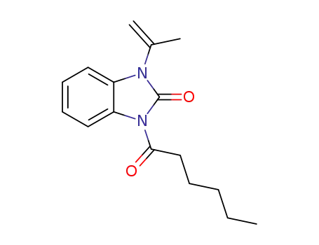 1-hexanoyl-3-(prop-1-en-2-yl)-1H-benzo[d]imidazol-2(3H)-one