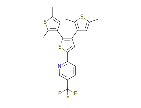 2-(2,2'',5,5''-tetramethyl-[3,2':3',3''-terthiophen]-5'-yl)-5-(trifluoromethyl)-pyridine