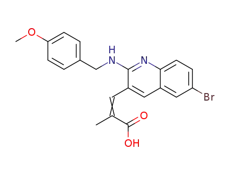 3-(2-(4-methoxybenzylamino)-6-bromoquinolin-3-yl)-2-methylacrylic acid