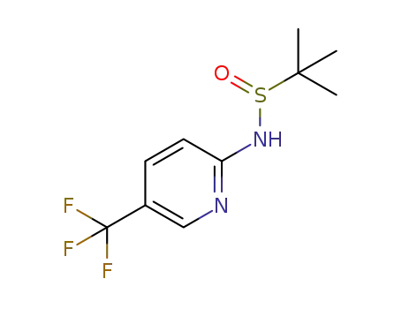 2-methyl-N-(5-(trifluoromethyl)pyridin-2-yl)propane-2-sulfinamide