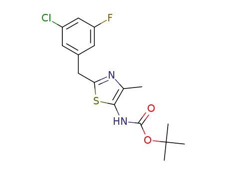 tert-butyl [2-(3-chloro-5-fluorobenzyl)-4-methyl-1,3-thiazol-5-yl]carbamate