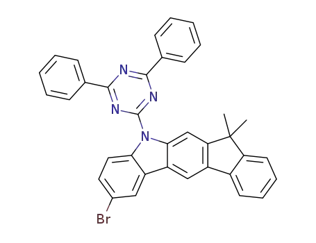 2-bromo-5- (4,6-diphenyl-1,3,5-triazin-2-yl)-7,7-dimethyl-5,7-dihydroindeno[2,1-b]carbazole