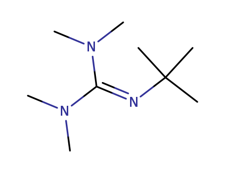 29166-72-1,2-TERT-BUTYL-1,1,3,3-TETRAMETHYLGUANIDINE,Guanidine,2-tert-butyl-1,1,3,3-tetramethyl- (8CI);N-tert-Butyl-N',N',N'',N''-tetramethylguanidine;Barton base;Tetramethyl-2-tert-butylguanidine;