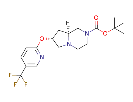 tert-butyl (7R,8aS)-7-{[5-(trifluoromethyl)pyridin-2-yl]oxy}hexahydro-pyrrolo[1,2-a]pyrazine-2(1H)-carboxylate