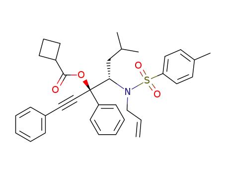 (3S,4S)-4-(N-allyl-4-methylphenylsulfonamido)-6-methyl-1,3-diphenylhept-1-yn-3-yl cyclobutanecarboxylate